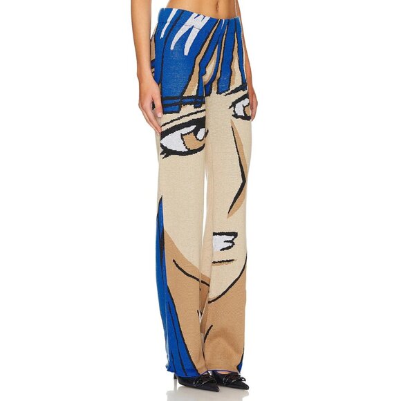 1XBLUE Anime Trousers in Blue Manga - Picture 2 of 4